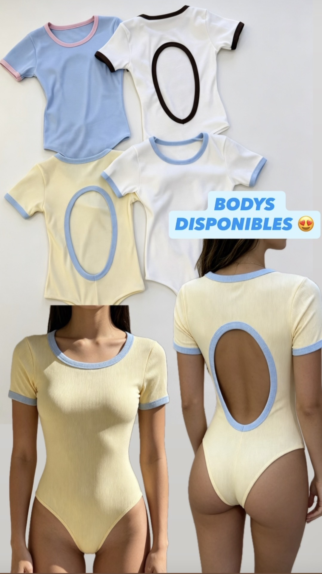 BODY RIB ,ABIERTO SESGO  MANGA CORTA