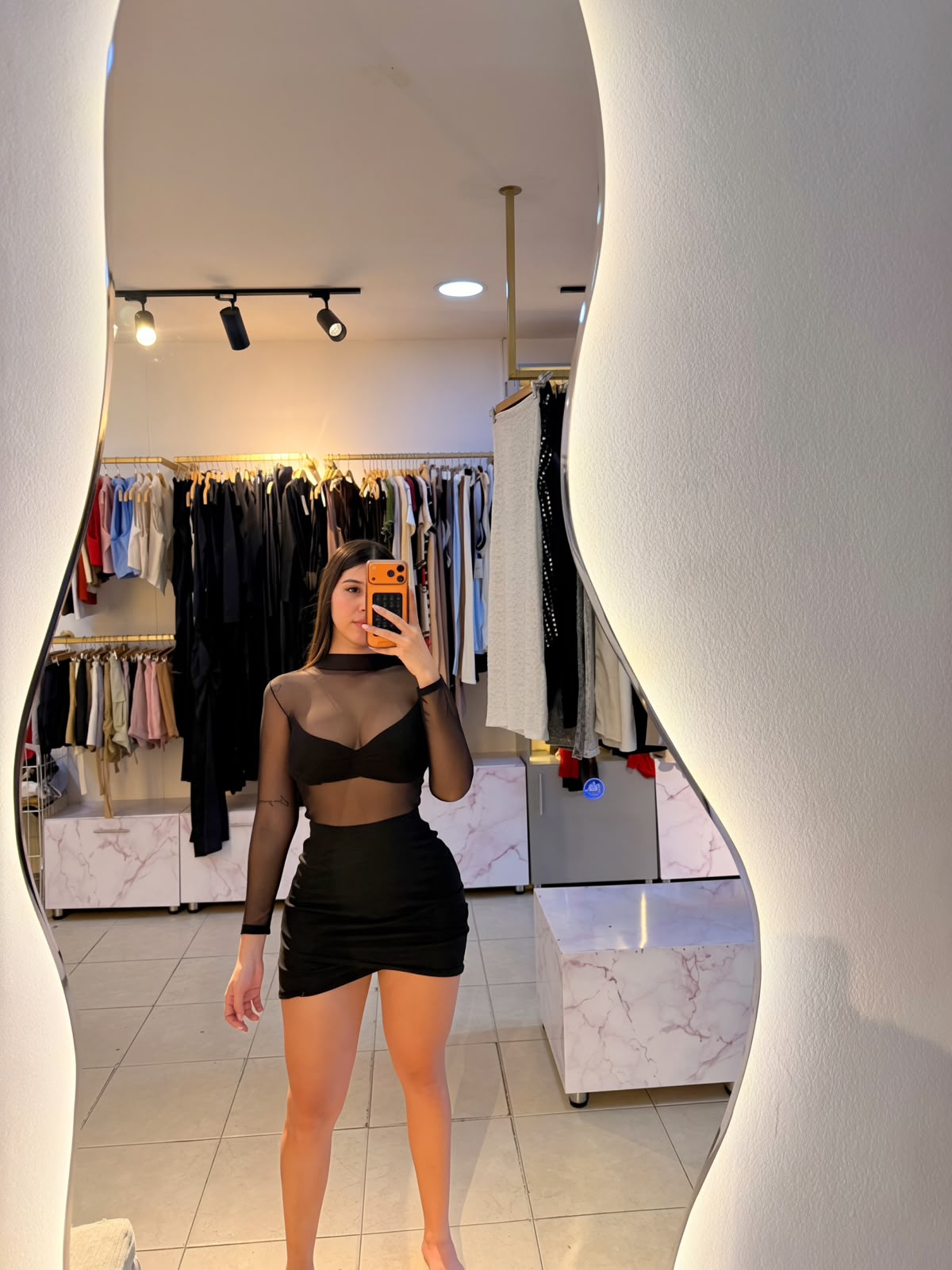 VESTIDO CORTO BASICO MAYATEX  MANGA LARGA