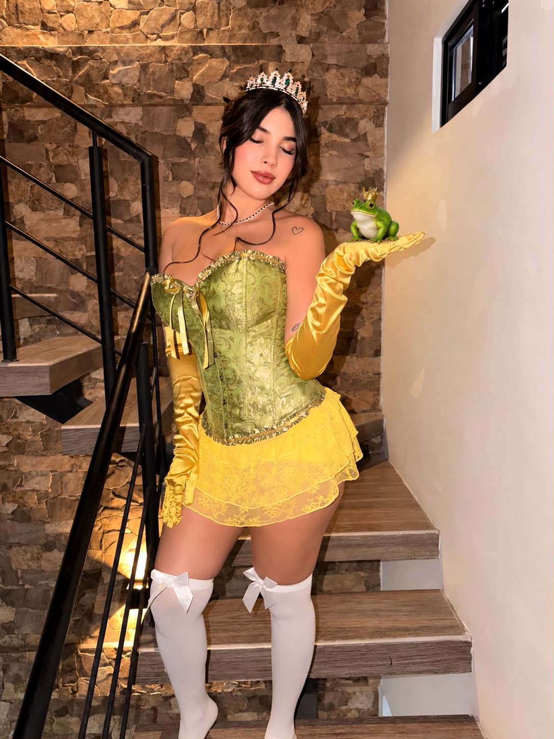 DISFRAZ DE TIANA LA PRINCESA Y EL SAPO